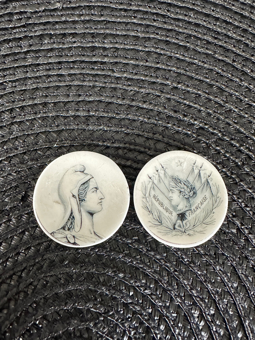 Ceramic Dollhouse 1:12 Scale Plates – French Republic & Empire Revolution