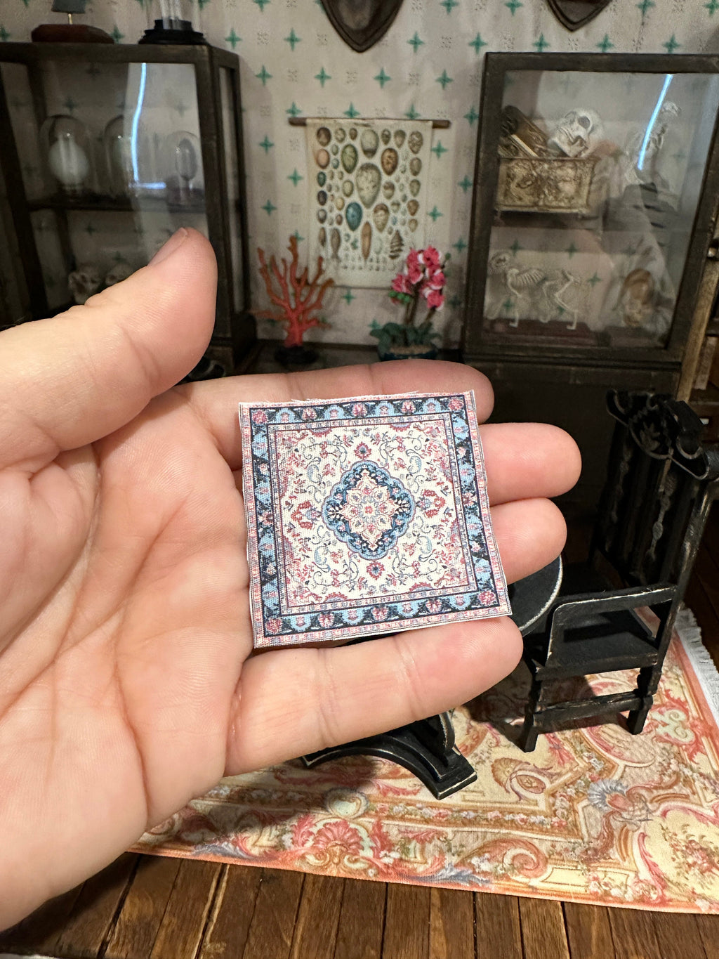 Dollhouse Miniature 1:12 Scale Tarot Deck – Marseilles Full 78 Cards with Altar Cloth