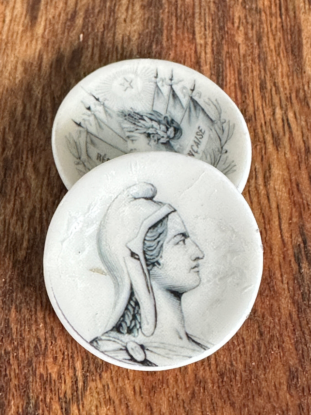 Ceramic Dollhouse 1:12 Scale Plates – French Republic & Empire Revolution