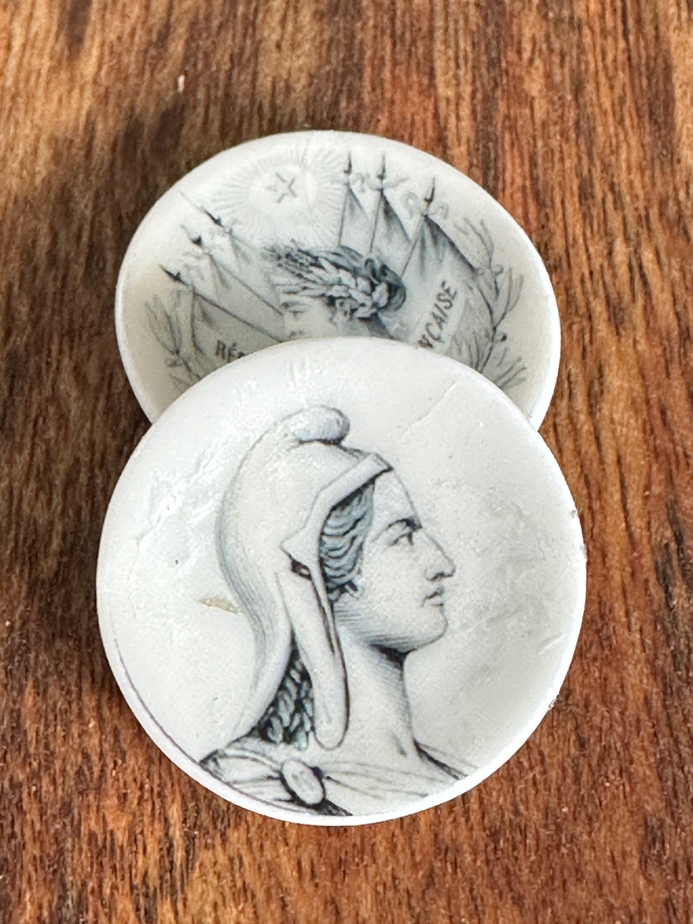 Ceramic Dollhouse 1:12 Scale Plates – French Republic & Empire Revolution