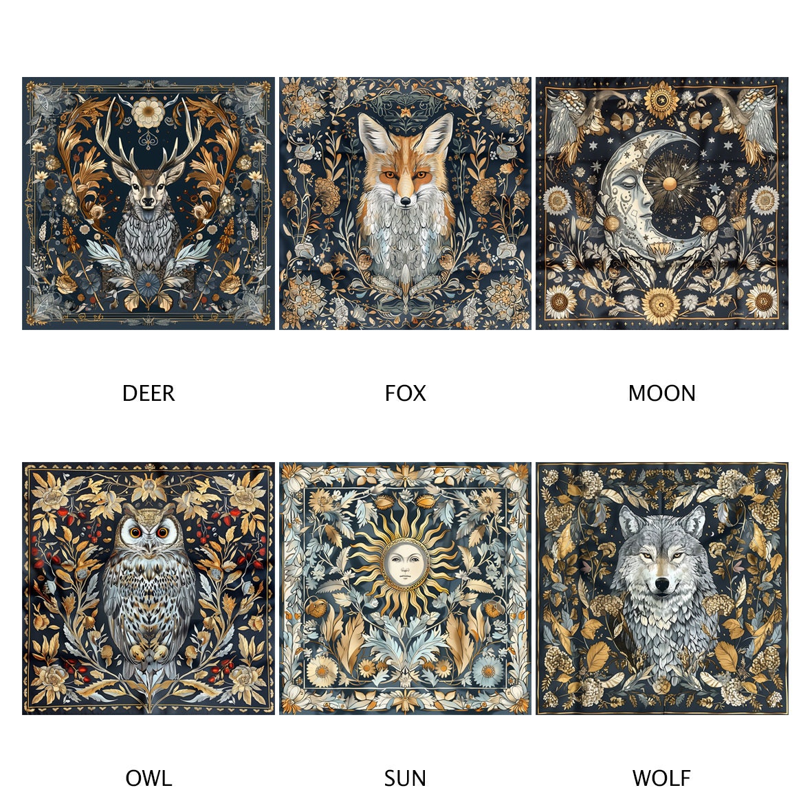 Dollhouse Miniature 1:12 Scale Tarot Deck – Rider-Waite with Altar Cloth