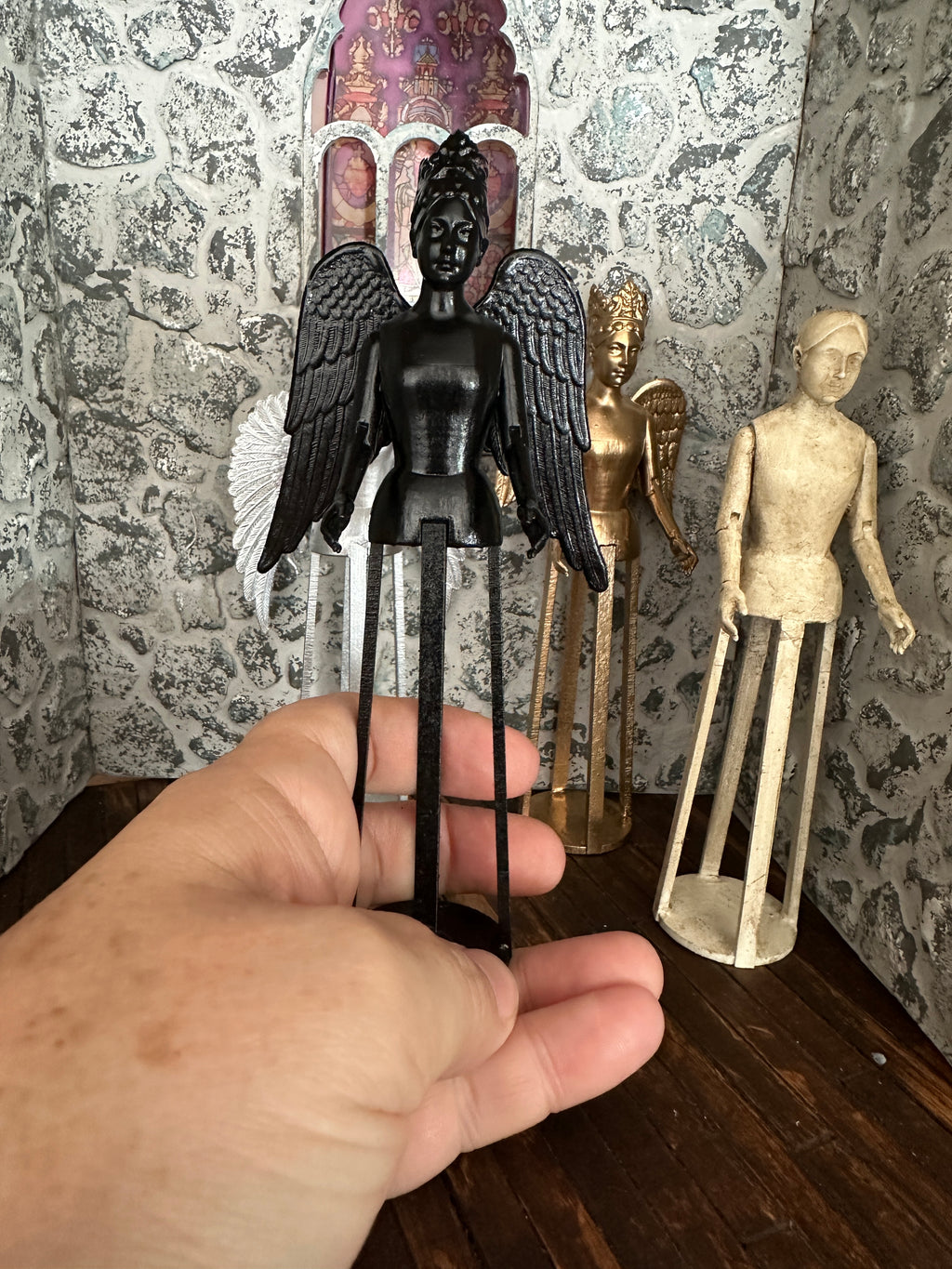 Dollshouse Miniature 1:12 scale Cage Doll Santos 18th Century Mannequin LARGE