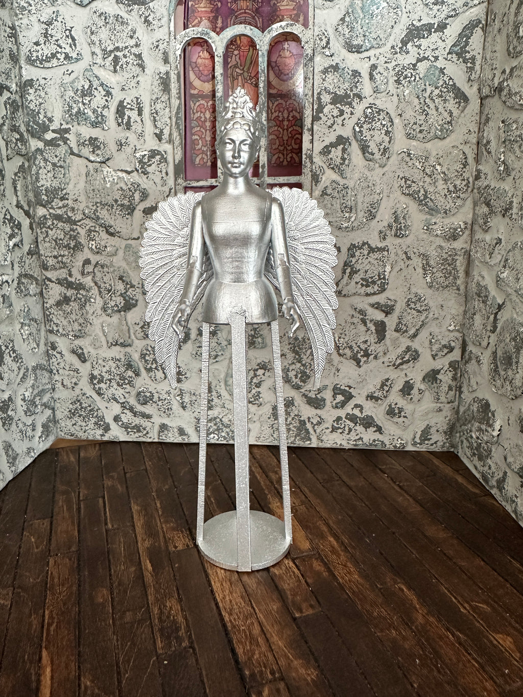 Dollshouse Miniature 1:12 scale Cage Doll Santos 18th Century Mannequin LARGE