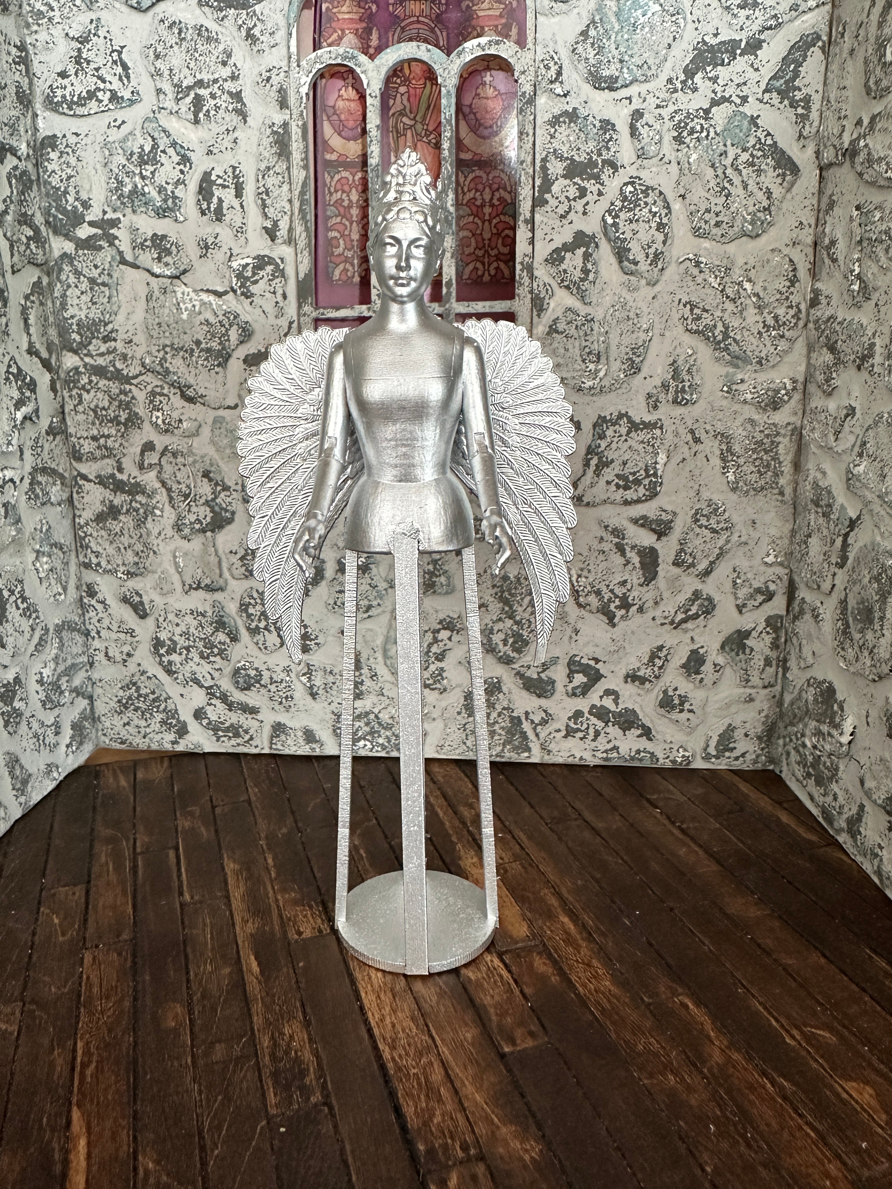 Dollshouse Miniature 1:12 scale Cage Doll Santos 18th Century Mannequin LARGE