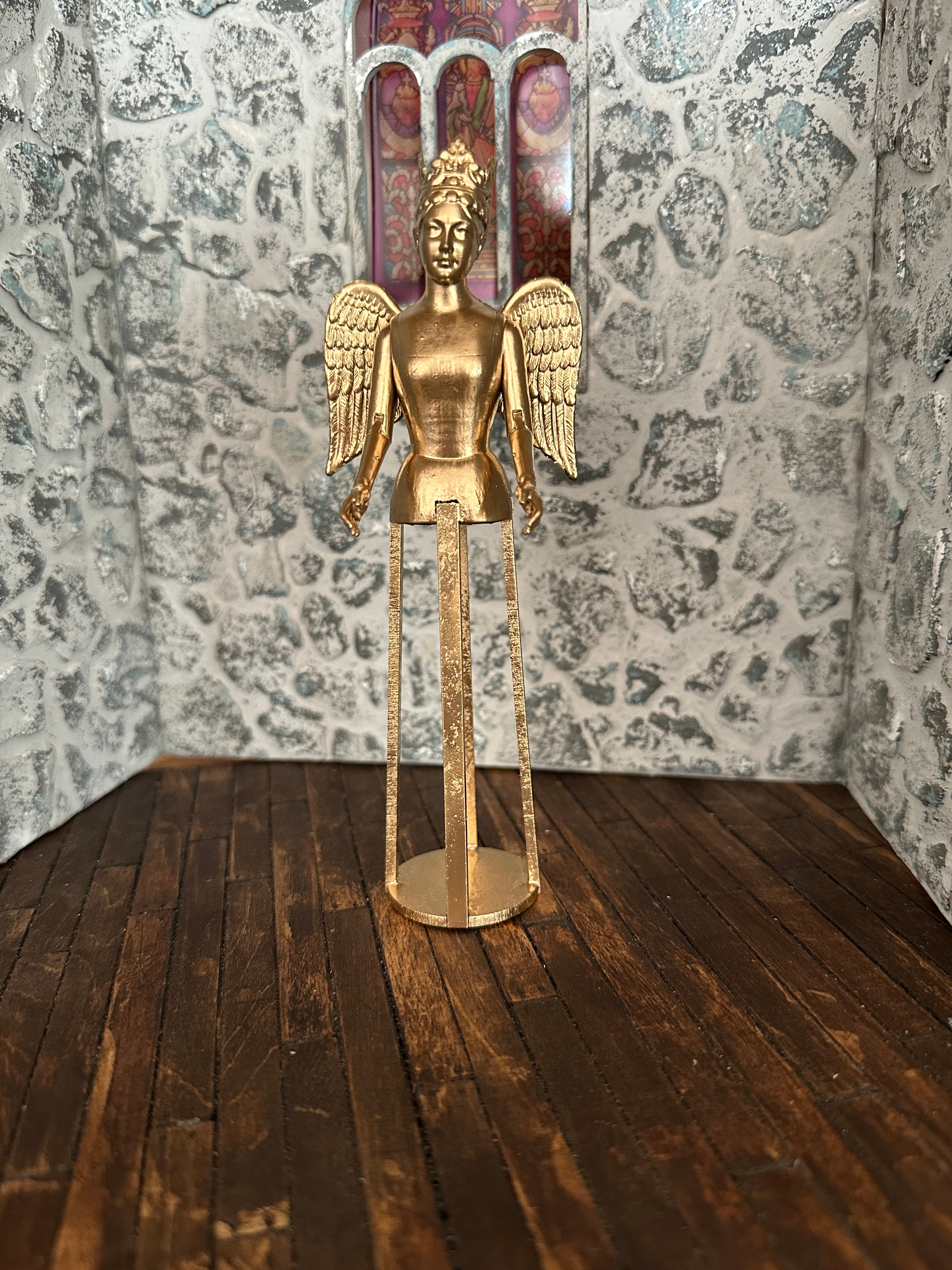 Dollshouse Miniature 1:12 scale Cage Doll Santos 18th Century Mannequin LARGE