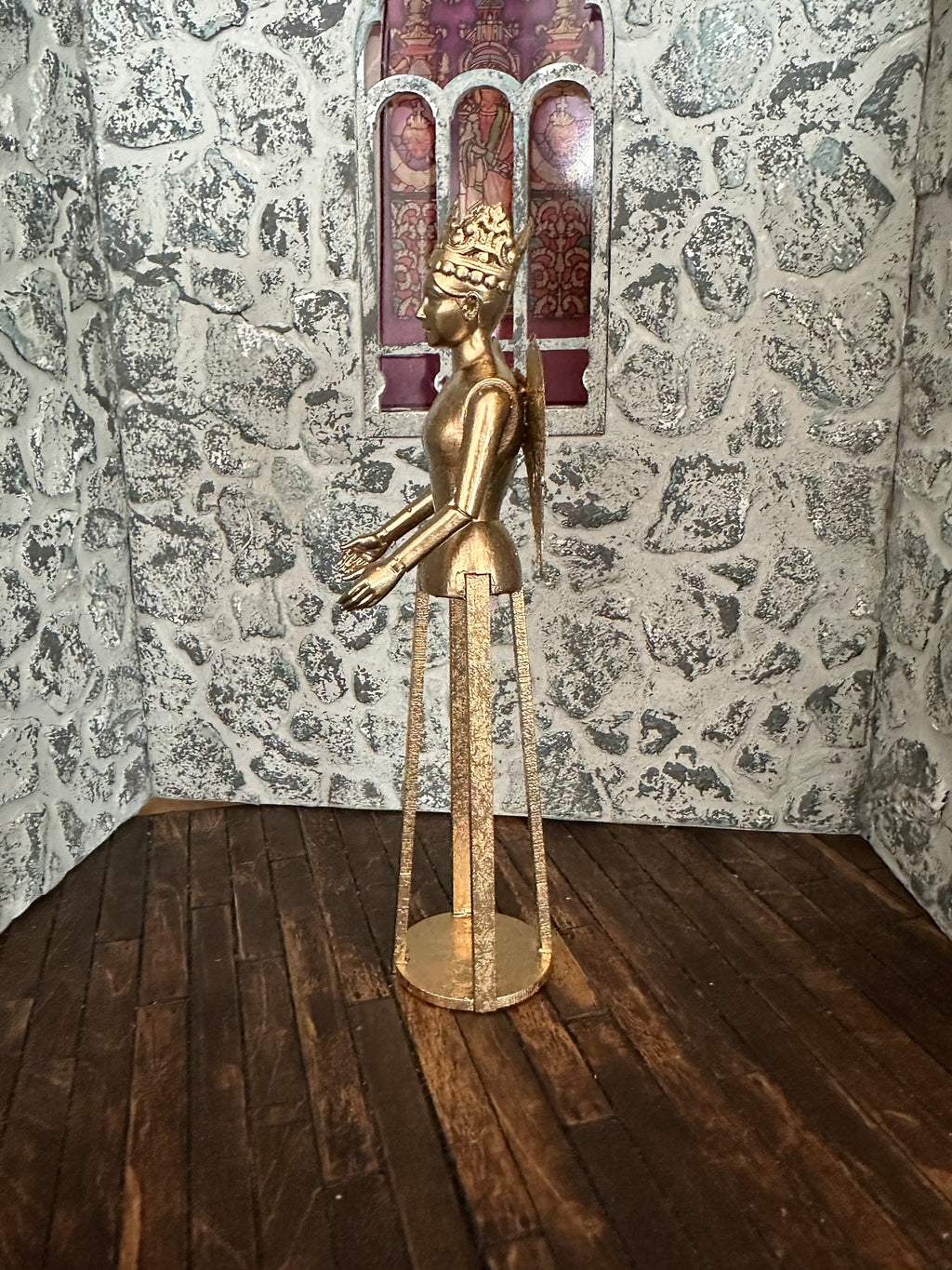 Dollshouse Miniature 1:12 scale Cage Doll Santos 18th Century Mannequin LARGE