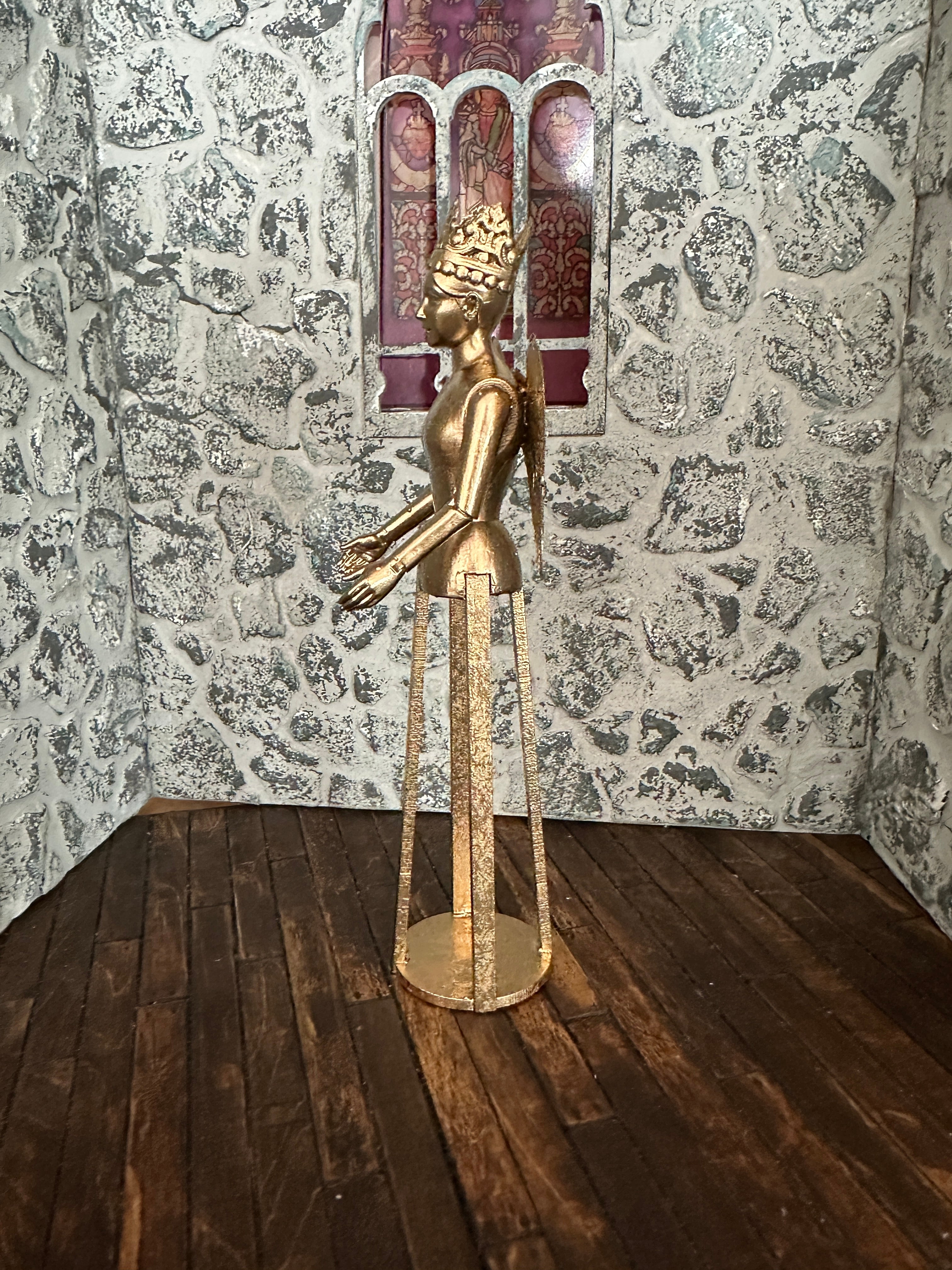 Dollshouse Miniature 1:12 scale Cage Doll Santos 18th Century Mannequin LARGE