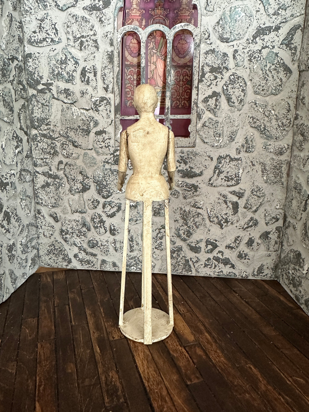 Dollshouse Miniature 1:12 scale Cage Doll Santos 18th Century Mannequin LARGE