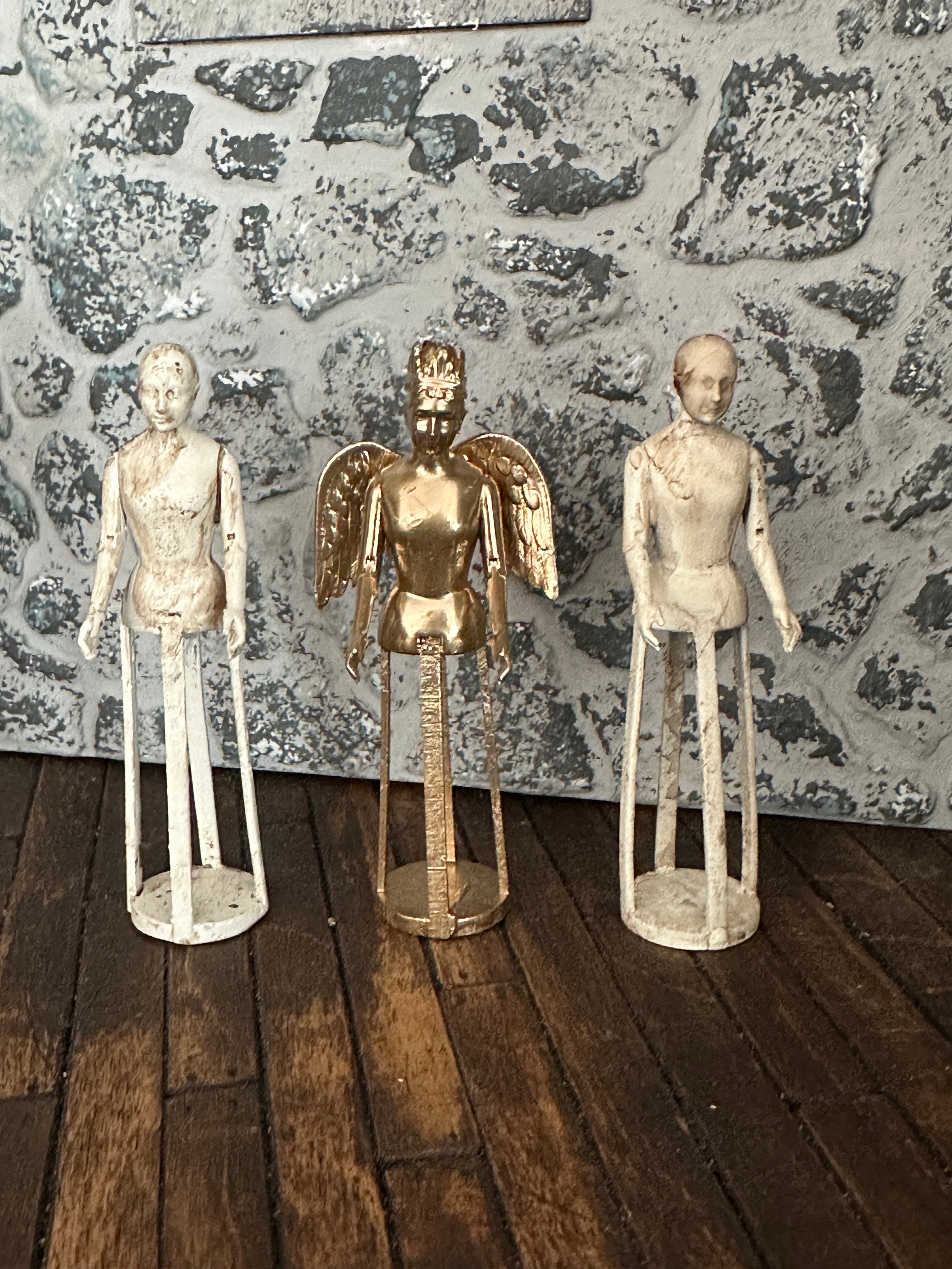 Dollshouse Miniature 1:12 scale Cage Doll Santos 18th Century Mannequin SMALL