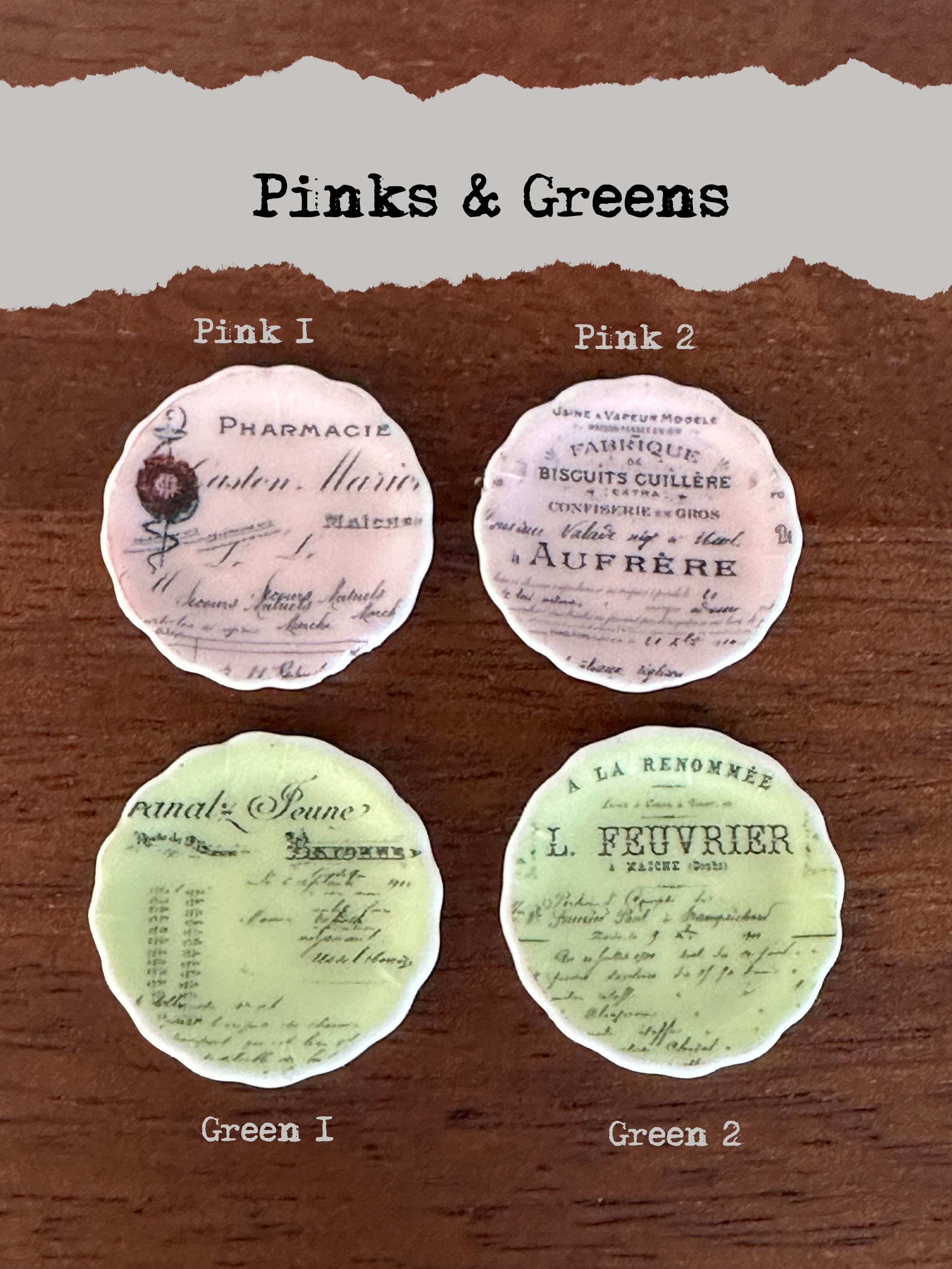 Ceramic Dollhouse 1:12 Scale Plates – French Receipts & Invoices Ephemera