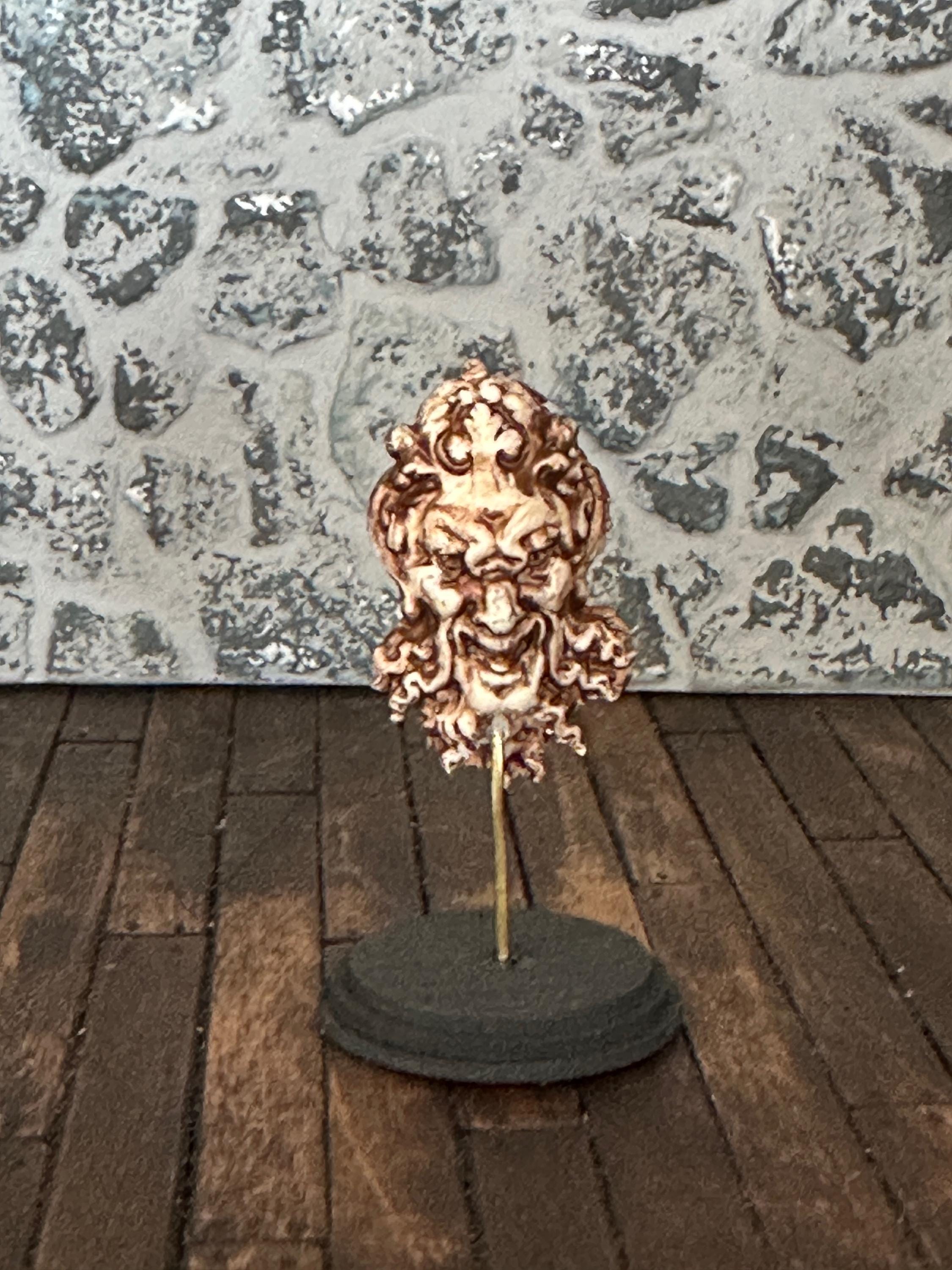 Handmade Miniature Green Man Statue – Aged Grungy Collector’s Ornament